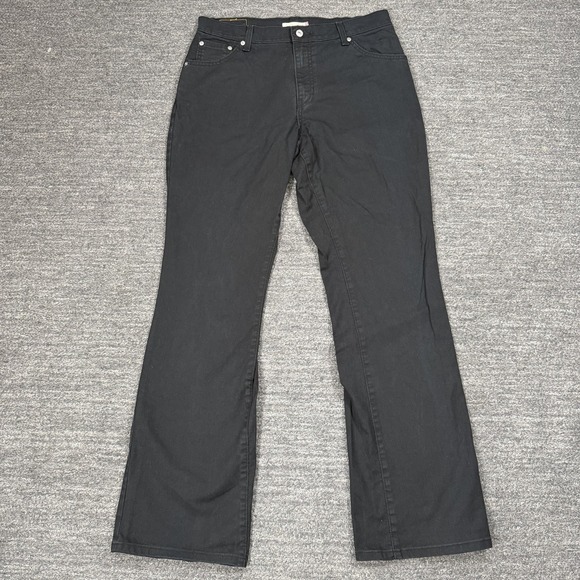 Levi's Denim - Vintage Levis 550 Relaxed Bootcut Jeans Women 14 Long Black Western Cowboy Y2K